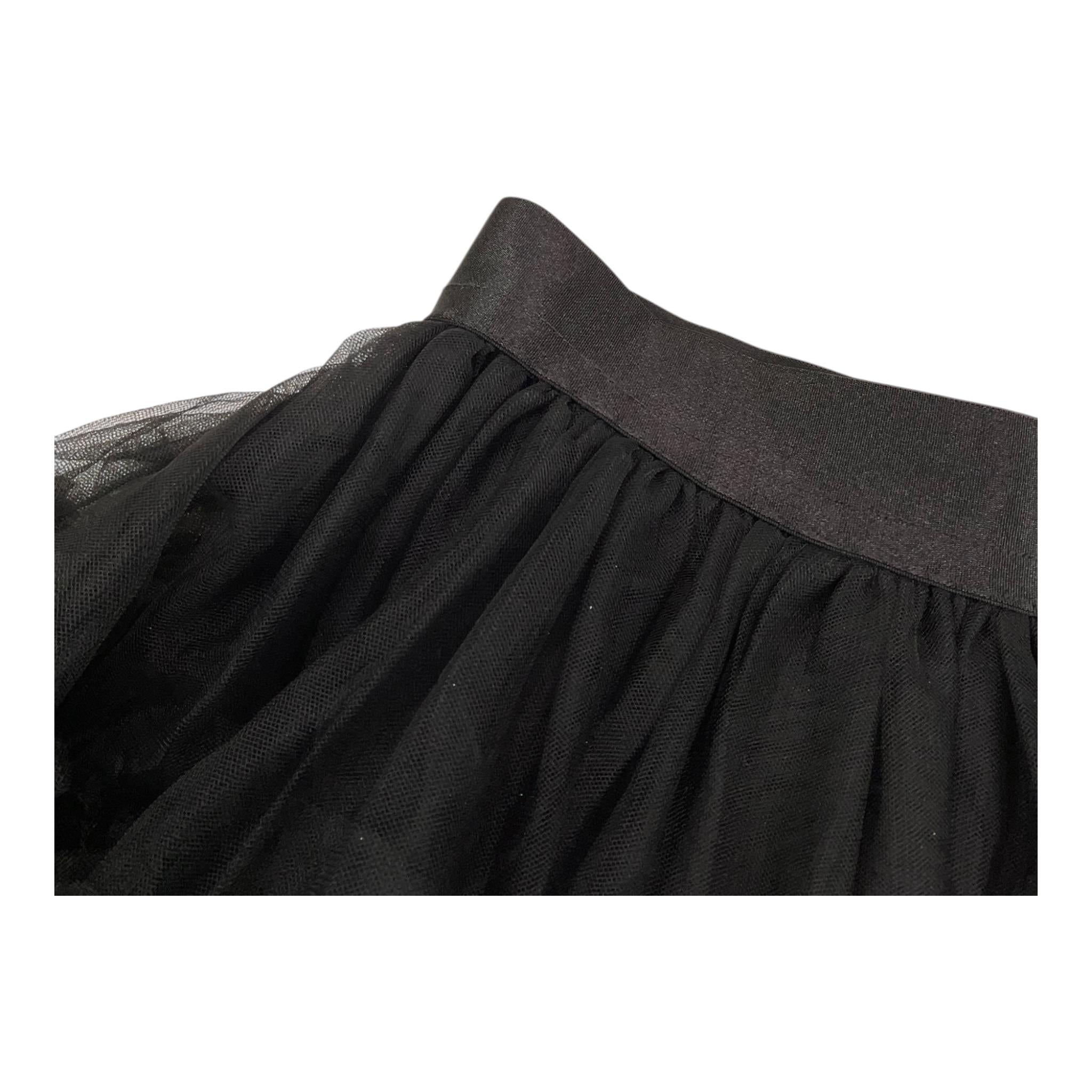 FUN & FUN gonna tinta unita con tulle ed elastico in vita Nero per Bambina FNBSK15775 NERO FUN & FUN