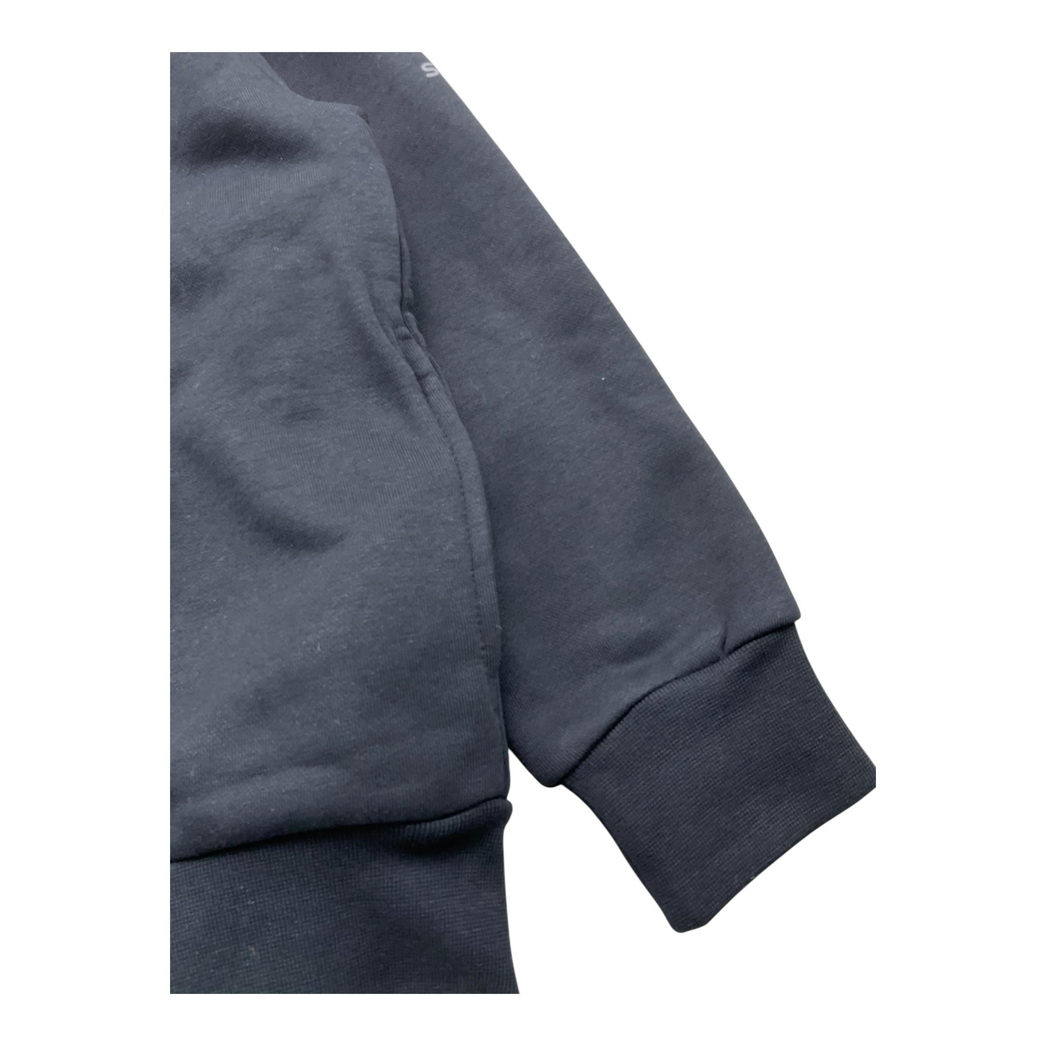 SUNS felpa tinta unita con zip e cappuccio Nero per Bambino MFS5306U NERO SUNS