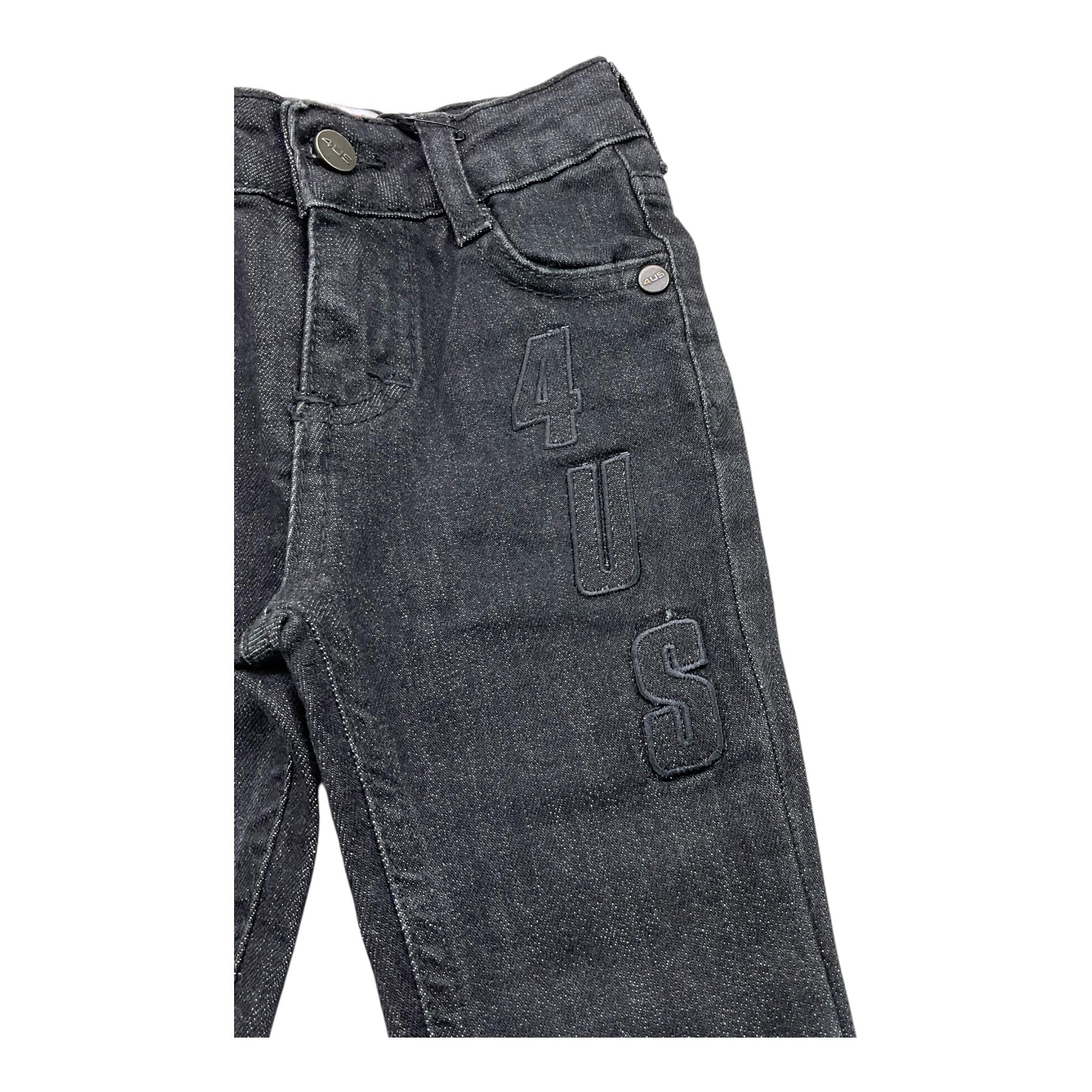 CESARE PACIOTTI jeans tinta unita con girovita regolabile Nero per Neonato PTP2331B NERO CESARE PACIOTTI