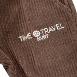 NEVER TOO pantalone tinta unita a costine con elastico in vita Marrone per Neonato NT2191N MARRONE NEVER TOO