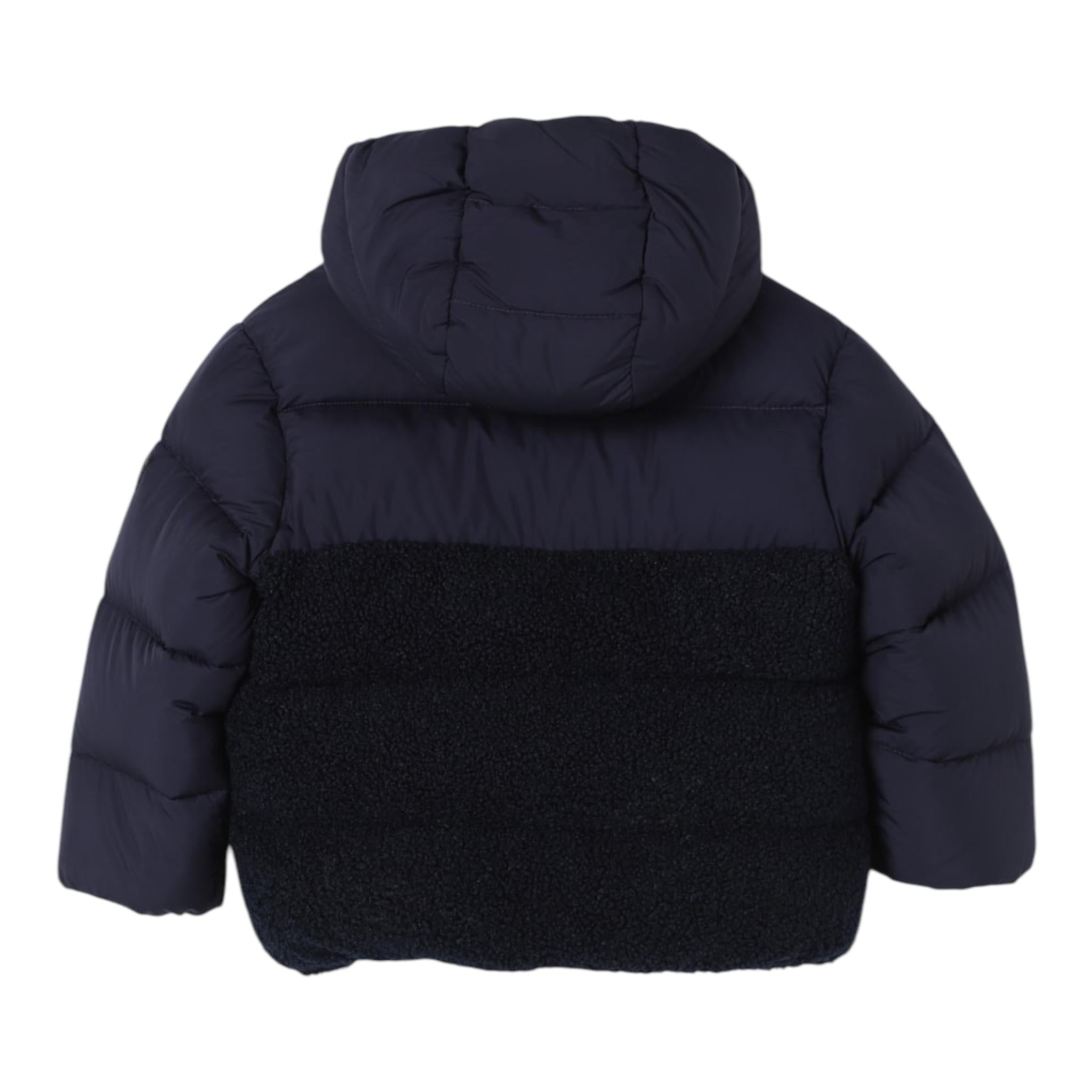 IL GUFO giubbino tinta unita cn cappuccio  Blu per Neonato A24GM414N0106NX BLU IL GUFO