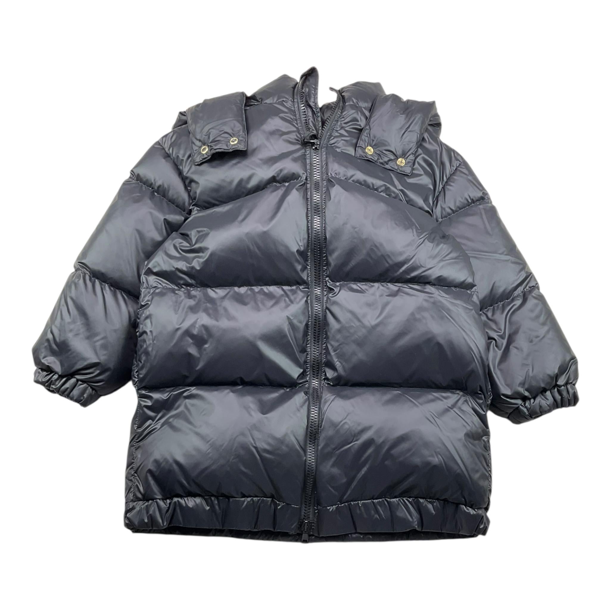 BALMAIN giubbino tinta unita con zip e cappuccio Nero per Bambino 6P2610 NERO BALMAIN