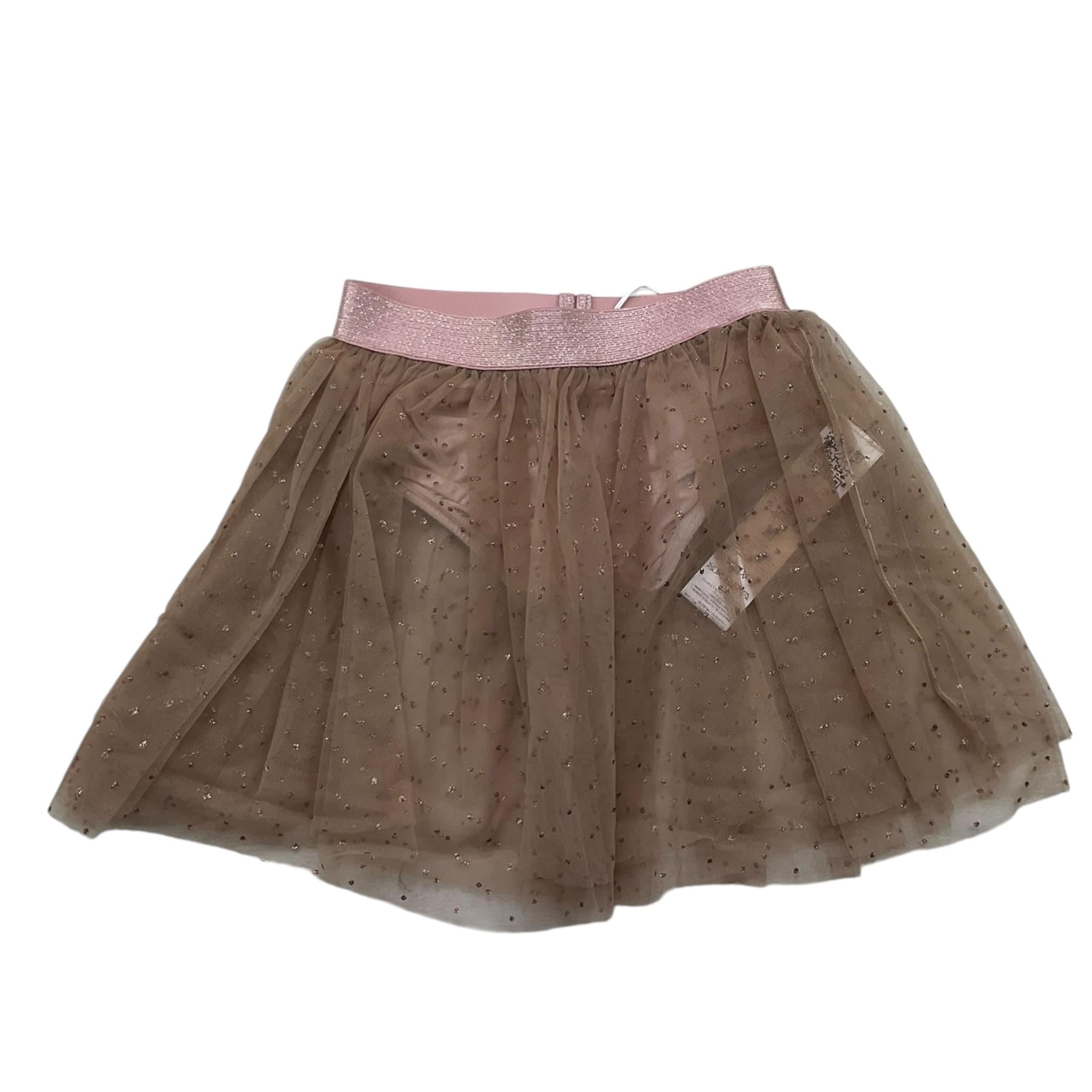 CAFFE' D'ORZO gonna tinta unita in tulle Rosa per Neonata ZV7001 ROSA CAFFE' D'ORZO