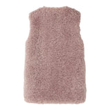IL GUFO gilet lungo modello pelliccia tinta unita Glicine per Bambina A24GI052PE030 GLICINE IL GUFO