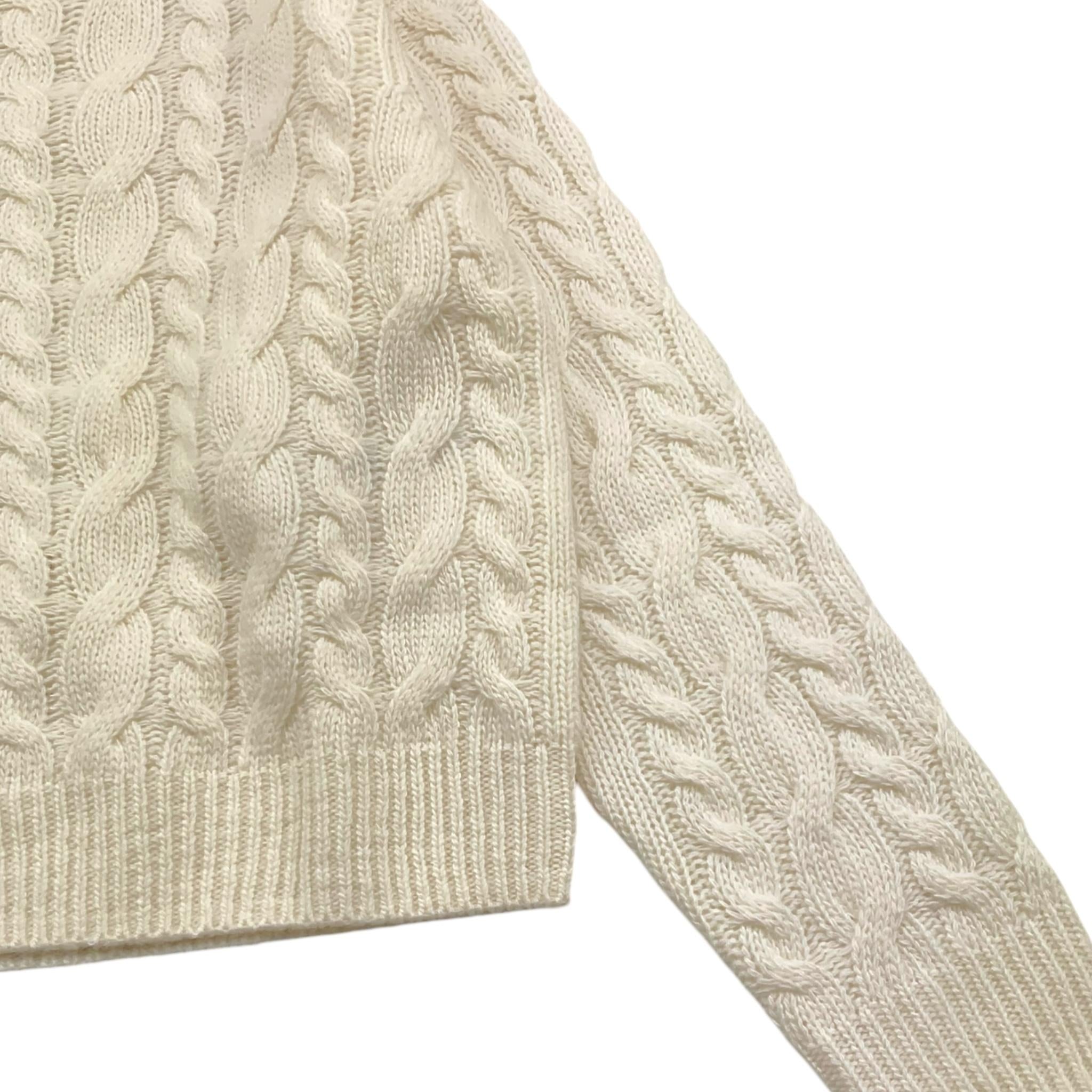 IL GUFO maglia tinta unita con ricami Panna per Bambina A24MQ430EM220 PANNA IL GUFO