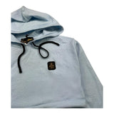 REFRIGIWEAR felpa in maglia tinta unita con cappuccio modello crop Azzurro per Bambina RWG937 AZZURRO REFRIGIWEAR