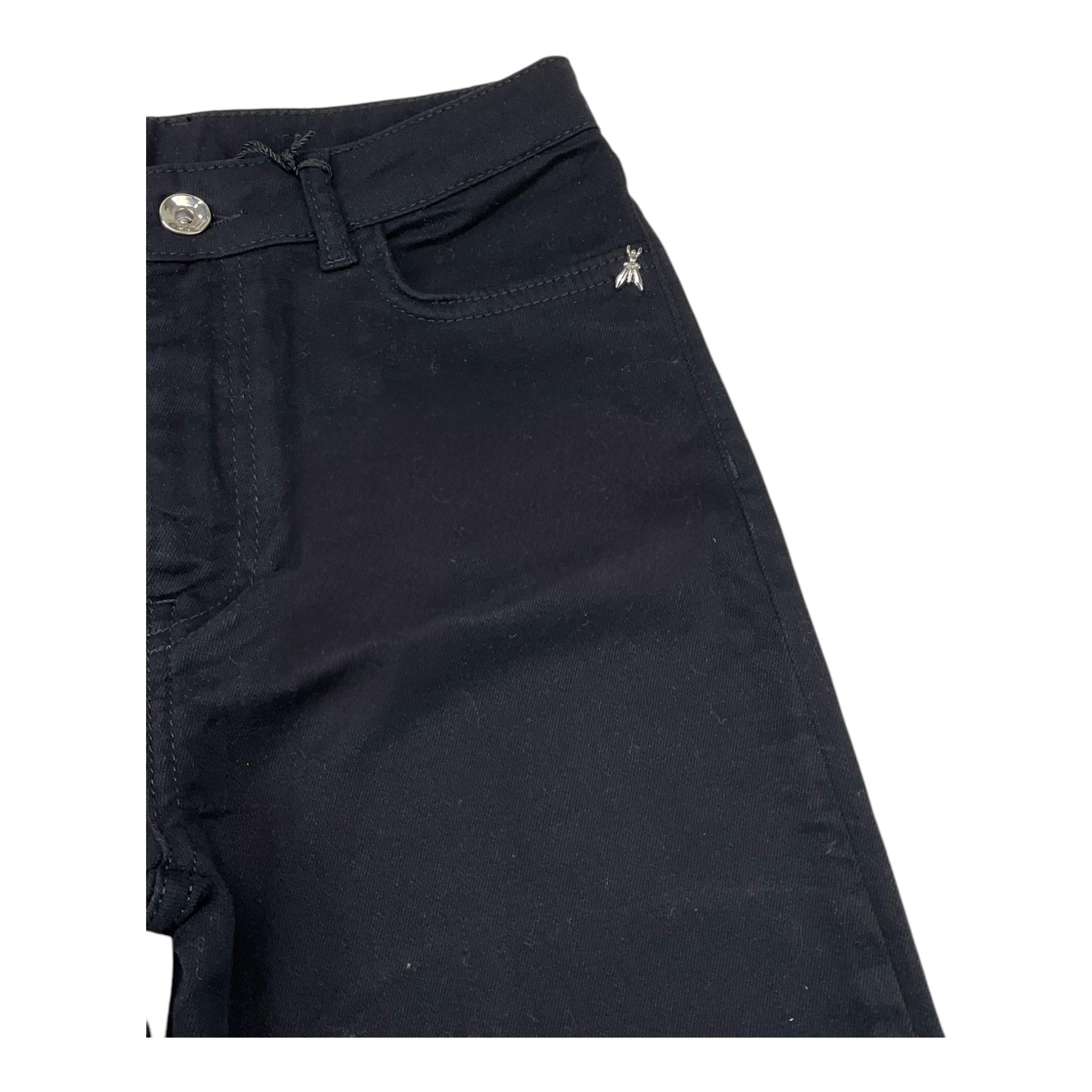 PATRIZIA PEPE pantalone tinta unita con girovita regolabile modello zampa Nero per Bambina 7P0282 NERO PATRIZIA PEPE
