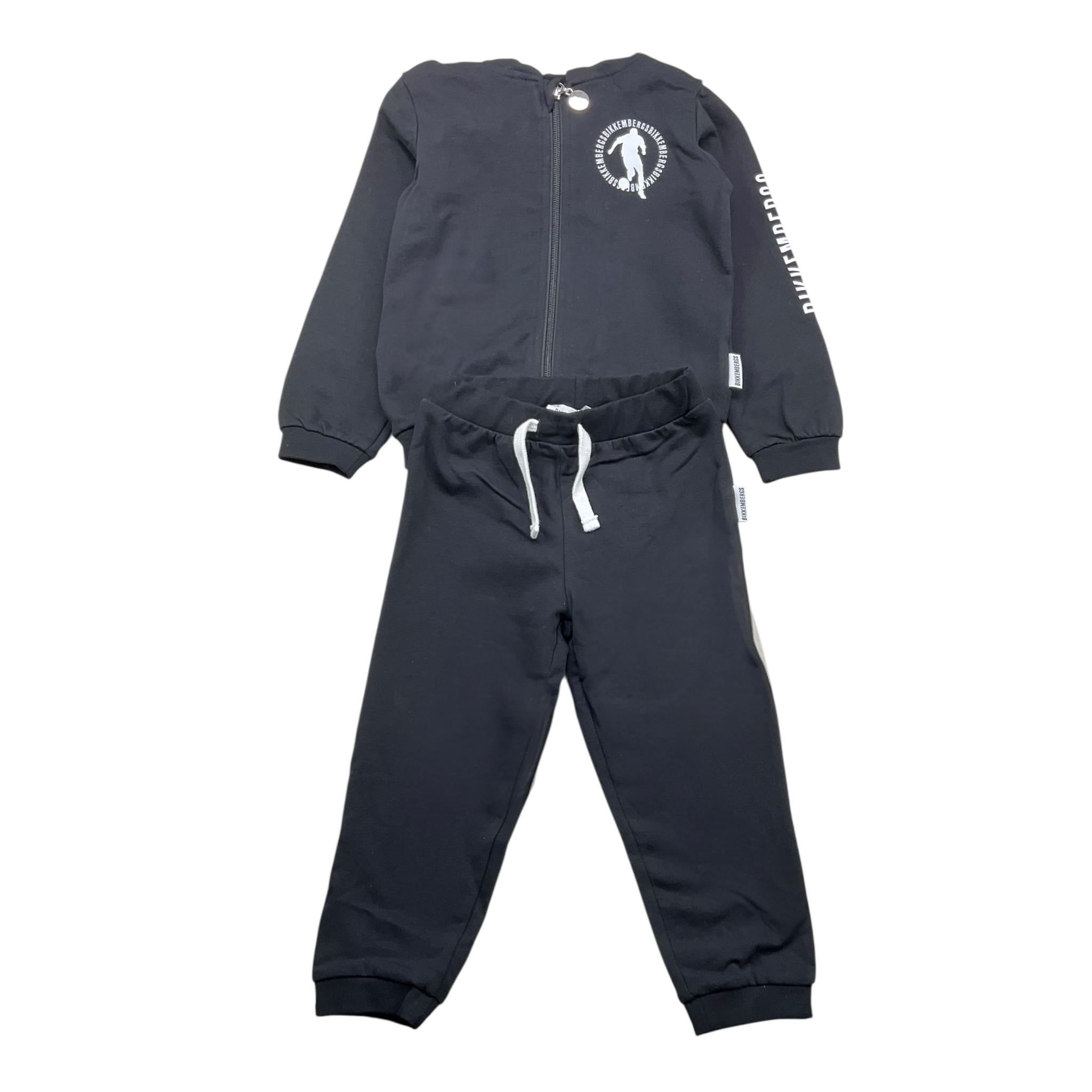 BiKKEMBERGS completo 2pz felpa-pantalone tinta unita Nero per Bambino BK2973J NERO BiKKEMBERGS