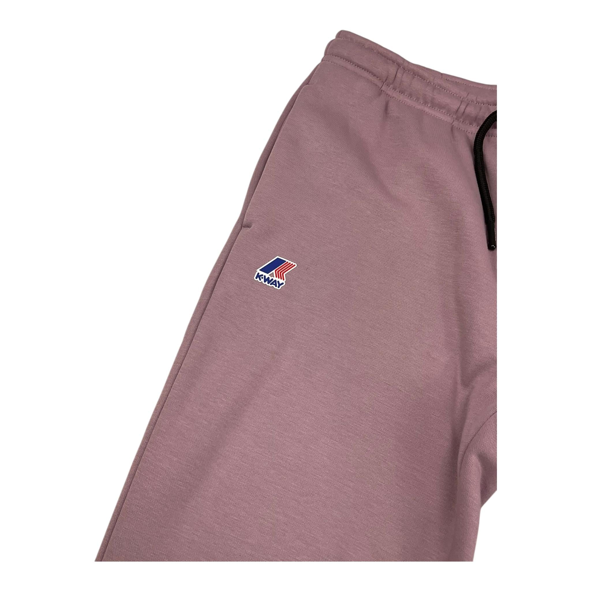 K-WAY pantalone tuta tinta unita con logo Rosa per Bambina K8123CWA ROSA K-WAY