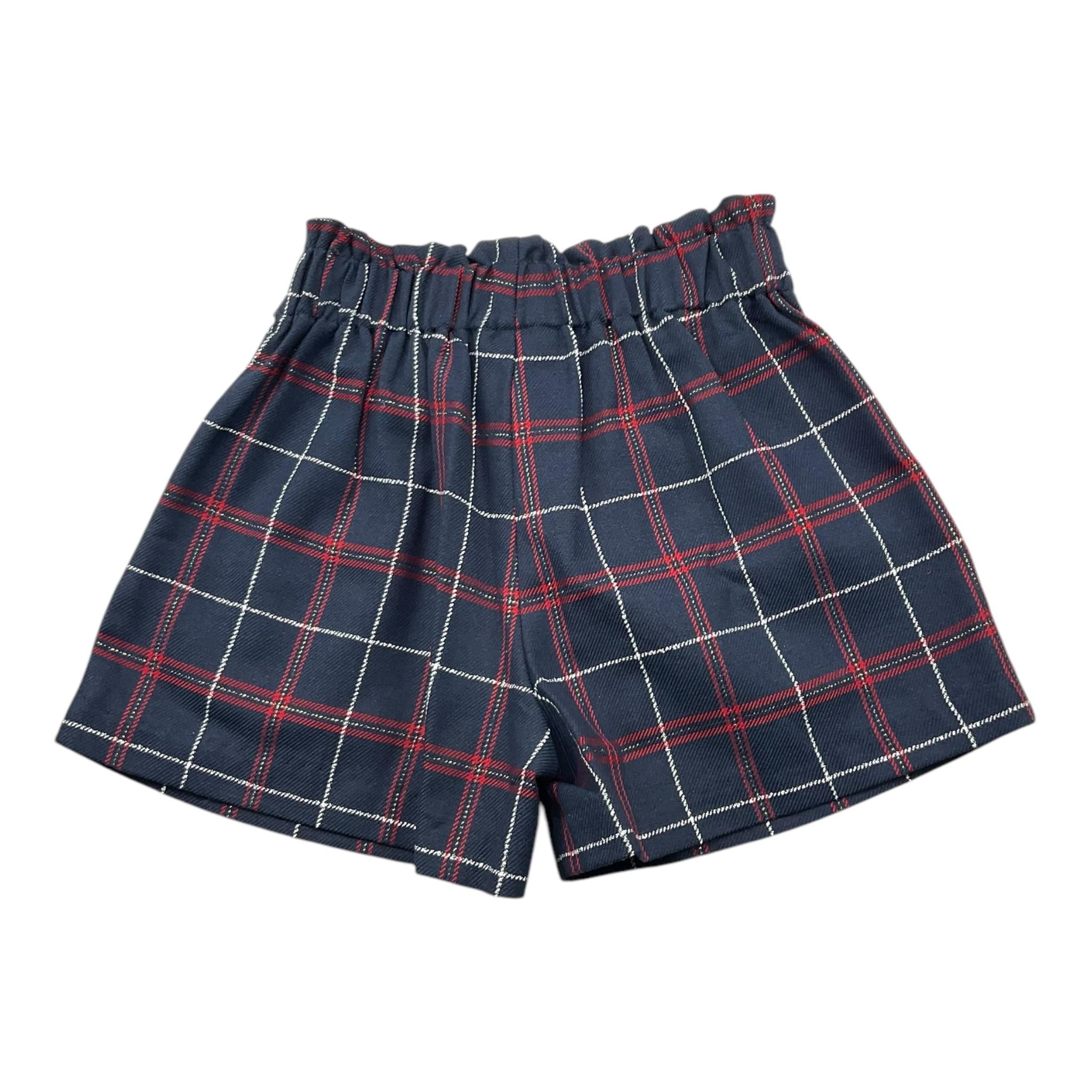 MIRANDA short tinta unita con elastico in vita Blu per Bambina 360229 BLU MIRANDA