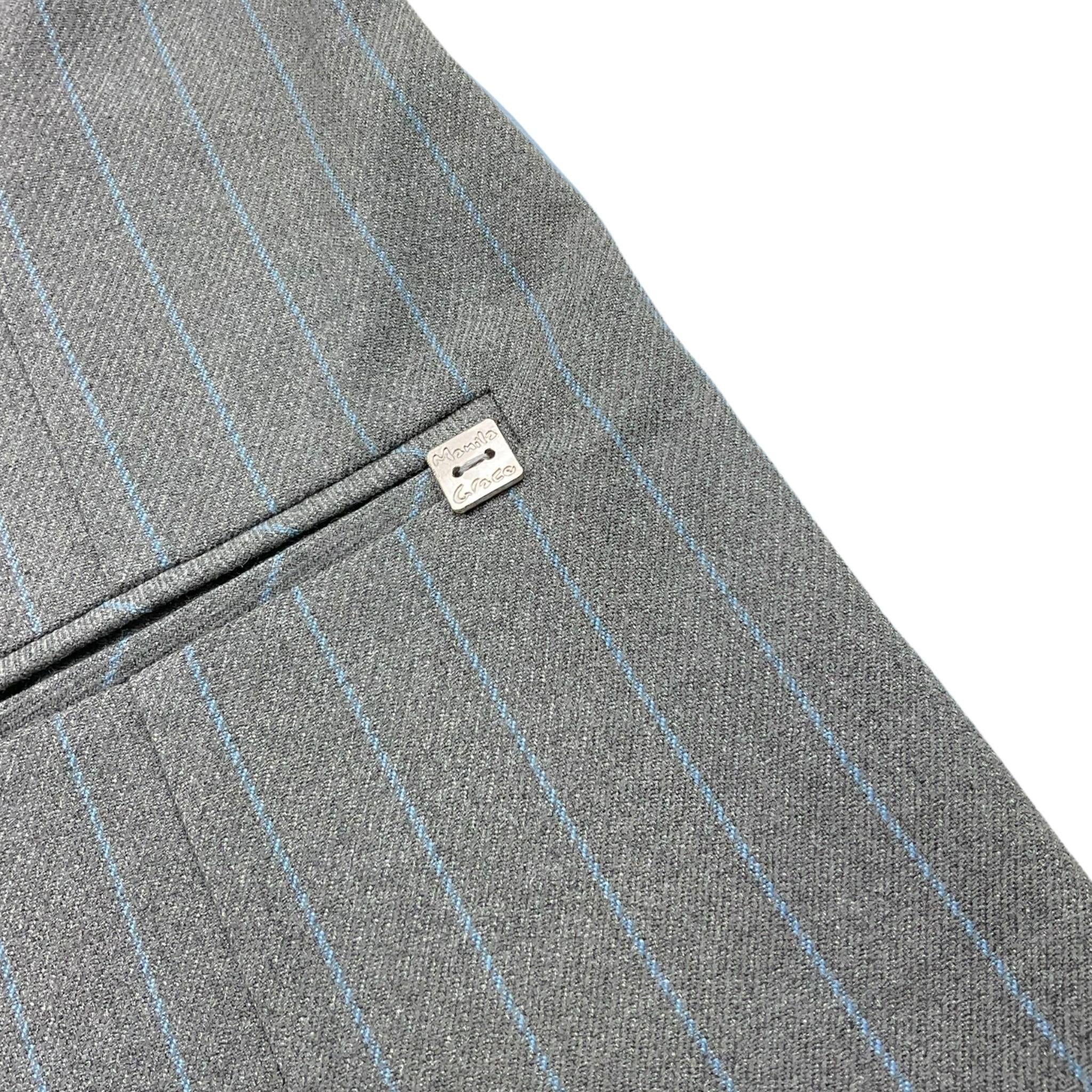 MANILA GRACE gilet tinta unita con fantasia a righe Grigio per Bambina MFJF24J141 GRIGIO MANILA GRACE