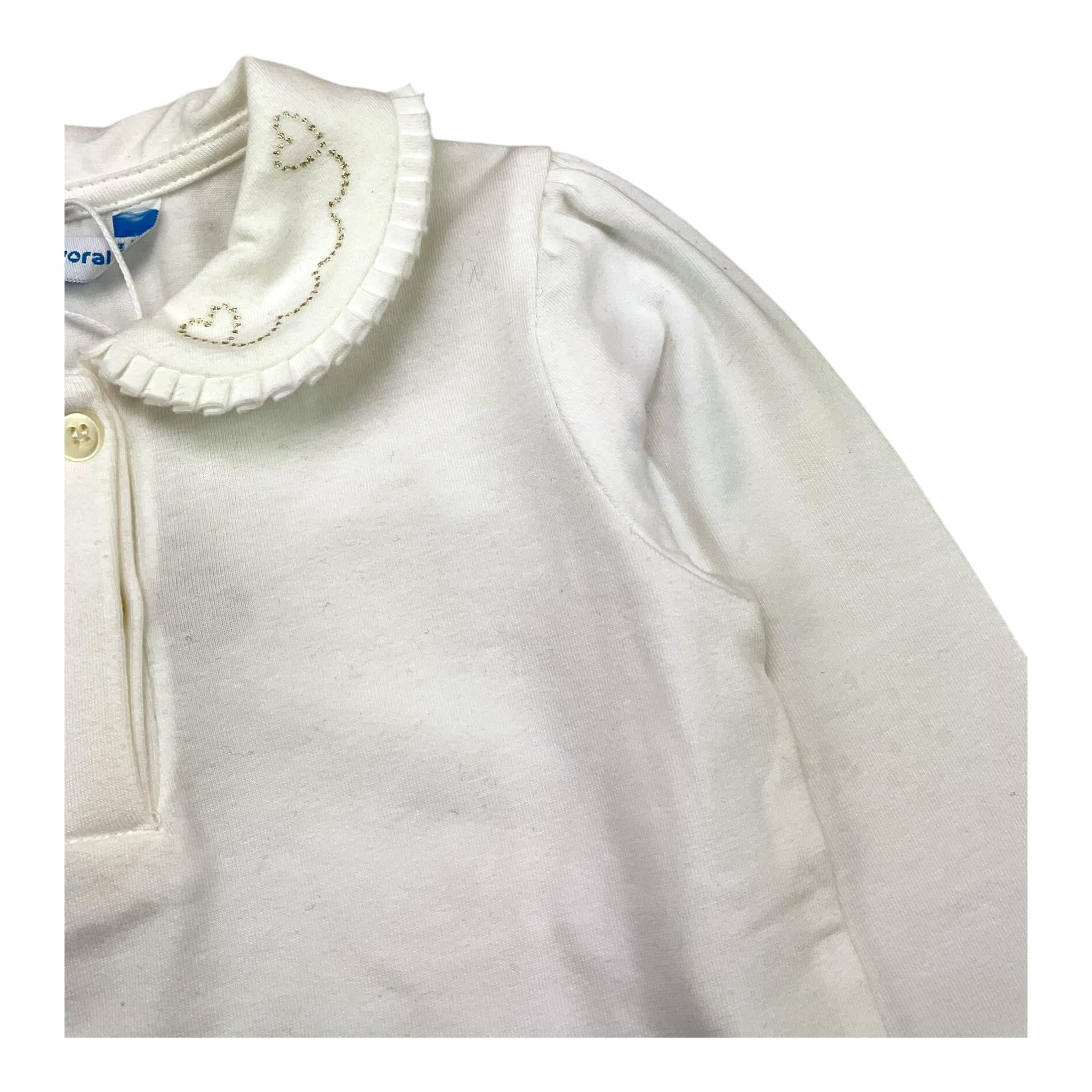 MAYORAL shirt tinta unita con colletto Bianco per Bambina 13133 BIANCO MAYORAL
