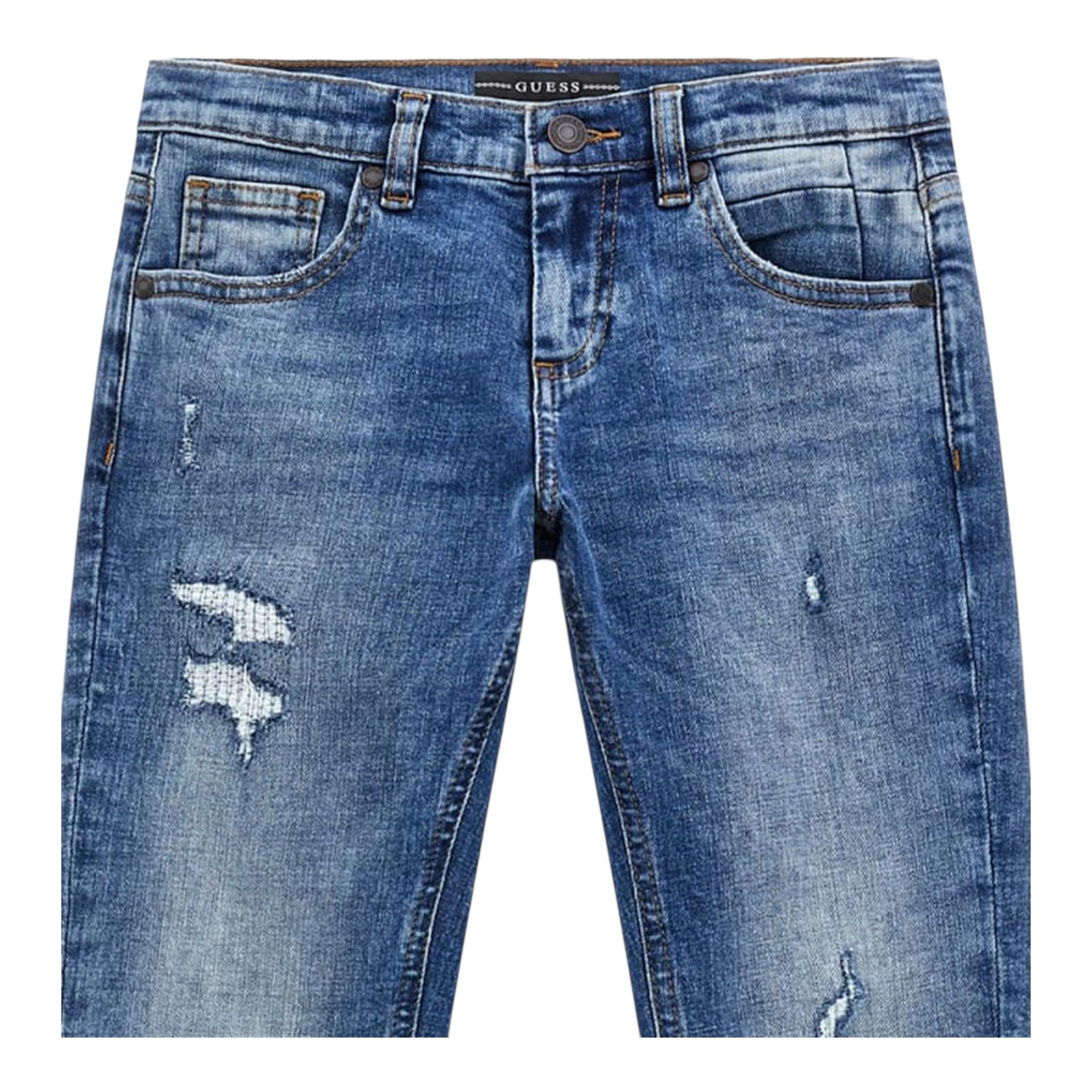 GUESS jeans tinta unita 5 tasche Blu per Bambino L4YA08D52Z0 BLU GUESS