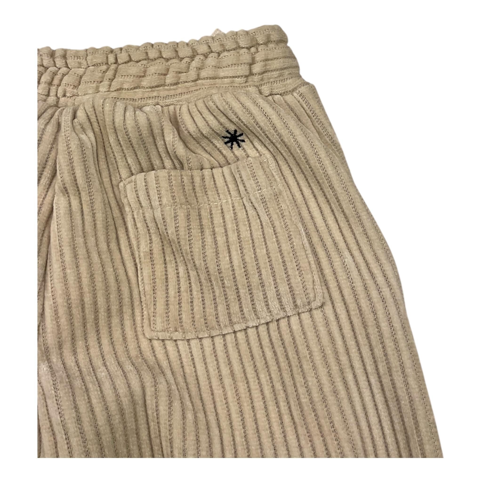 MANUEL RITZ pantalone tinta unita cn elastico in vita in velluto Beige per Bambino MR2836J BEIGE MANUEL RITZ