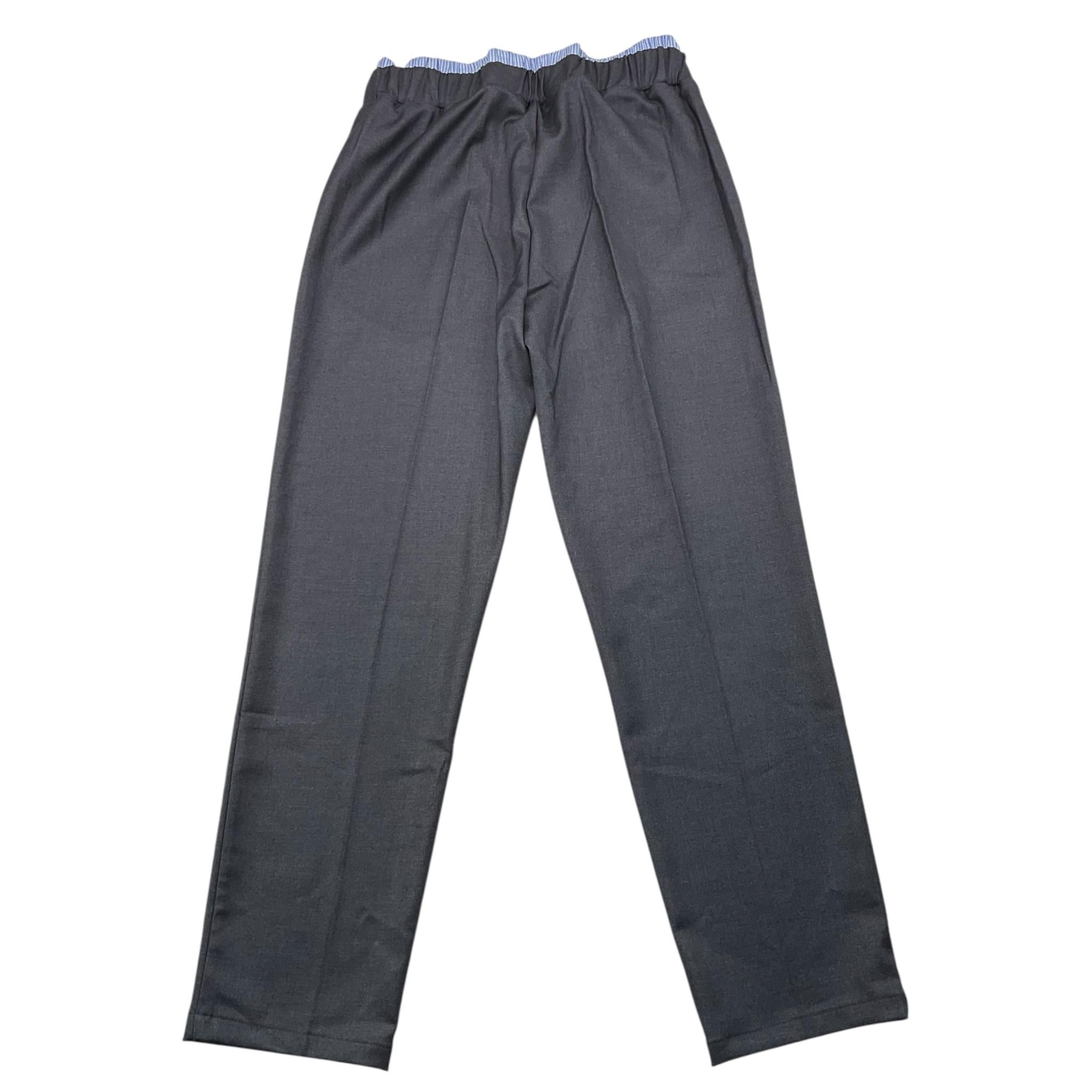 VICOLO pantalone tinta unita con elastico in contrasto Grigio per Bambina 3141P00090X GRIGIO VICOLO