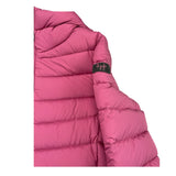 IL GUFO giubbino tinta unita cn cappuccio modello lungo Rosa per Bambina A24GP108N0106 ROSA IL GUFO