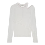 LES COYOTES DE PARIS shirt tinta unita asimmetrica Bianco per Bambina 122220129 BIANCO LES COYOTES DE PARIS