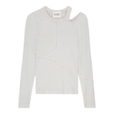 LES COYOTES DE PARIS shirt tinta unita asimmetrica Bianco per Bambina 122220129 BIANCO LES COYOTES DE PARIS