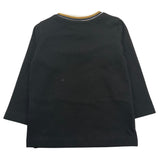 TRUSSARDI shirt girocollo tinta unita con stampa in contrasto Nero per Neonato TIA25071TS NERO TRUSSARDI
