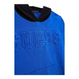 GUESS felpa bicolore con maniche in contrasto e cappuccio Blu/nero per Bambino L4YQ01KA6R3 BLU/NERO GUESS