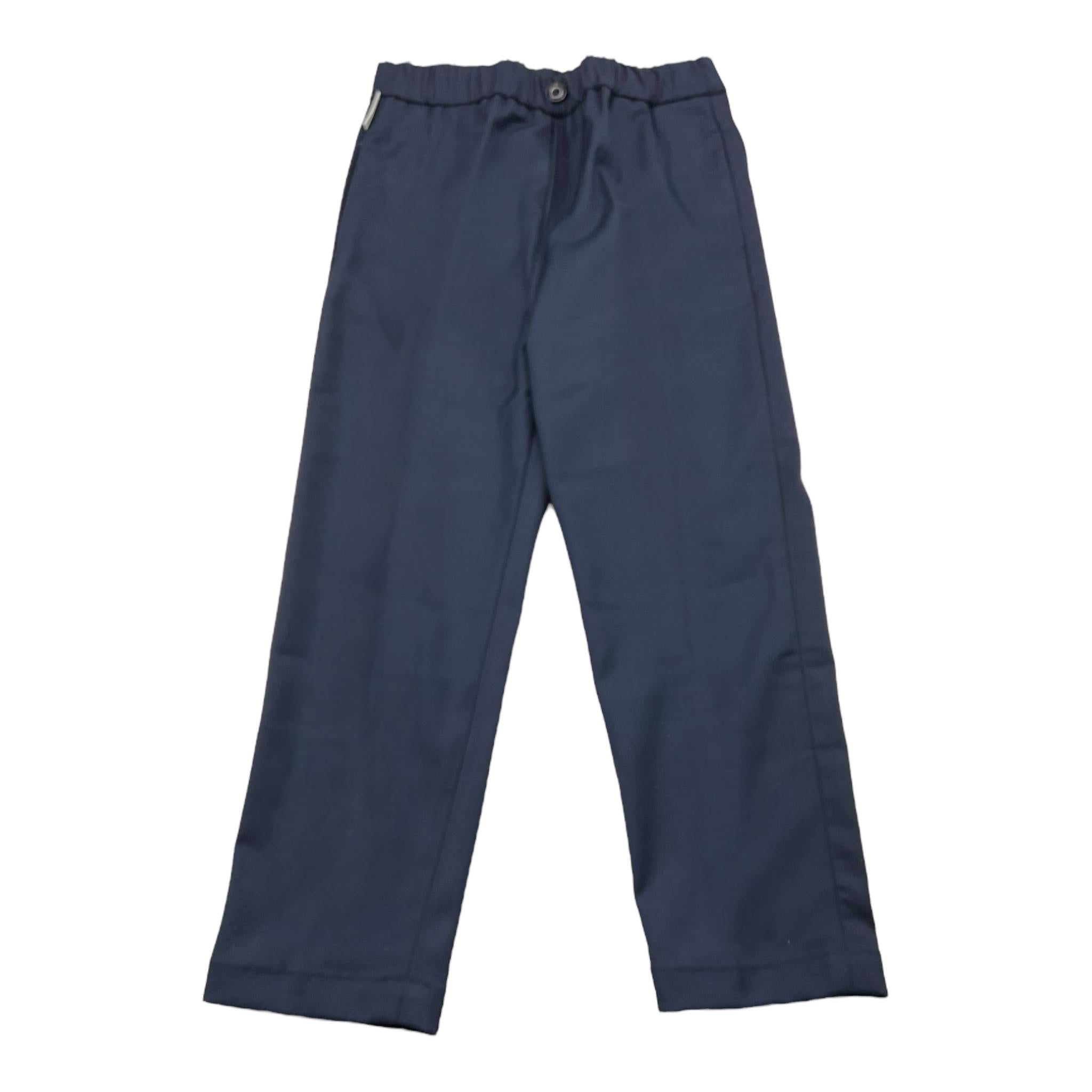 MICHAEL COAL pantalone tinta unita con elastico in vita Blu per Bambino 020030 BLU MICHAEL COAL