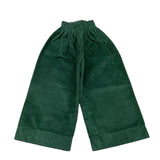 PAIO CRIPPA pantalone tinta unita modello a palazzo Verde per Bambina SALICE VERDE PAIO CRIPPA