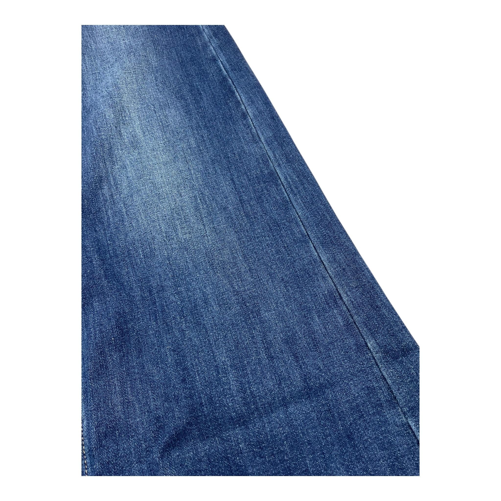 MANILA GRACE gonna in denim tinta unita con girovita regolabile Blu per Bambina MFJF24G172 BLU MANILA GRACE