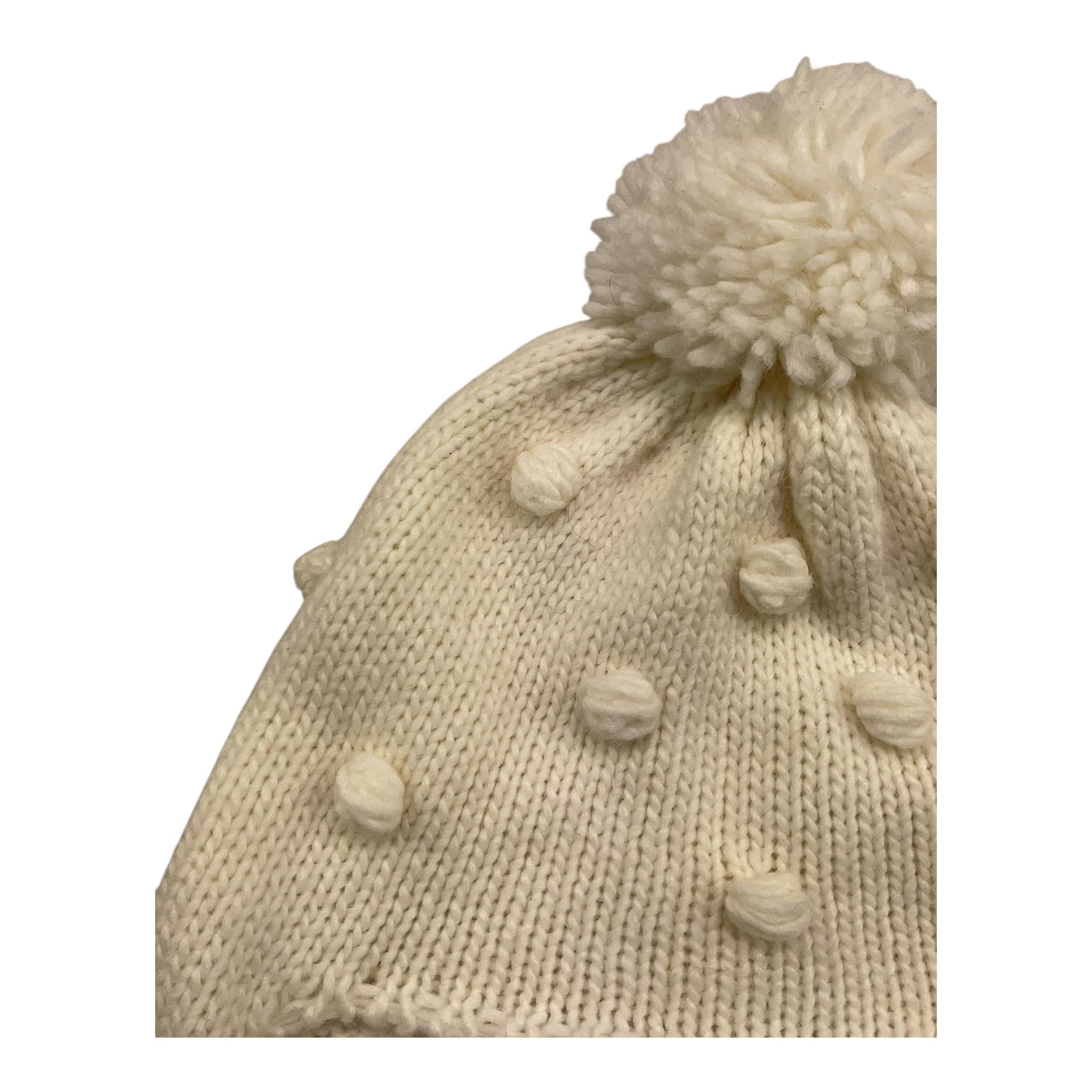 TWINSET cappello tinta unita con pon pon Panna per Bambina FA5HEB PANNA TWINSET