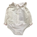 LA STUPENDERIA camicia modello body tinta unita con fantasia stelle Bianco per Neonata TBBD52 BIANCO LA STUPENDERIA