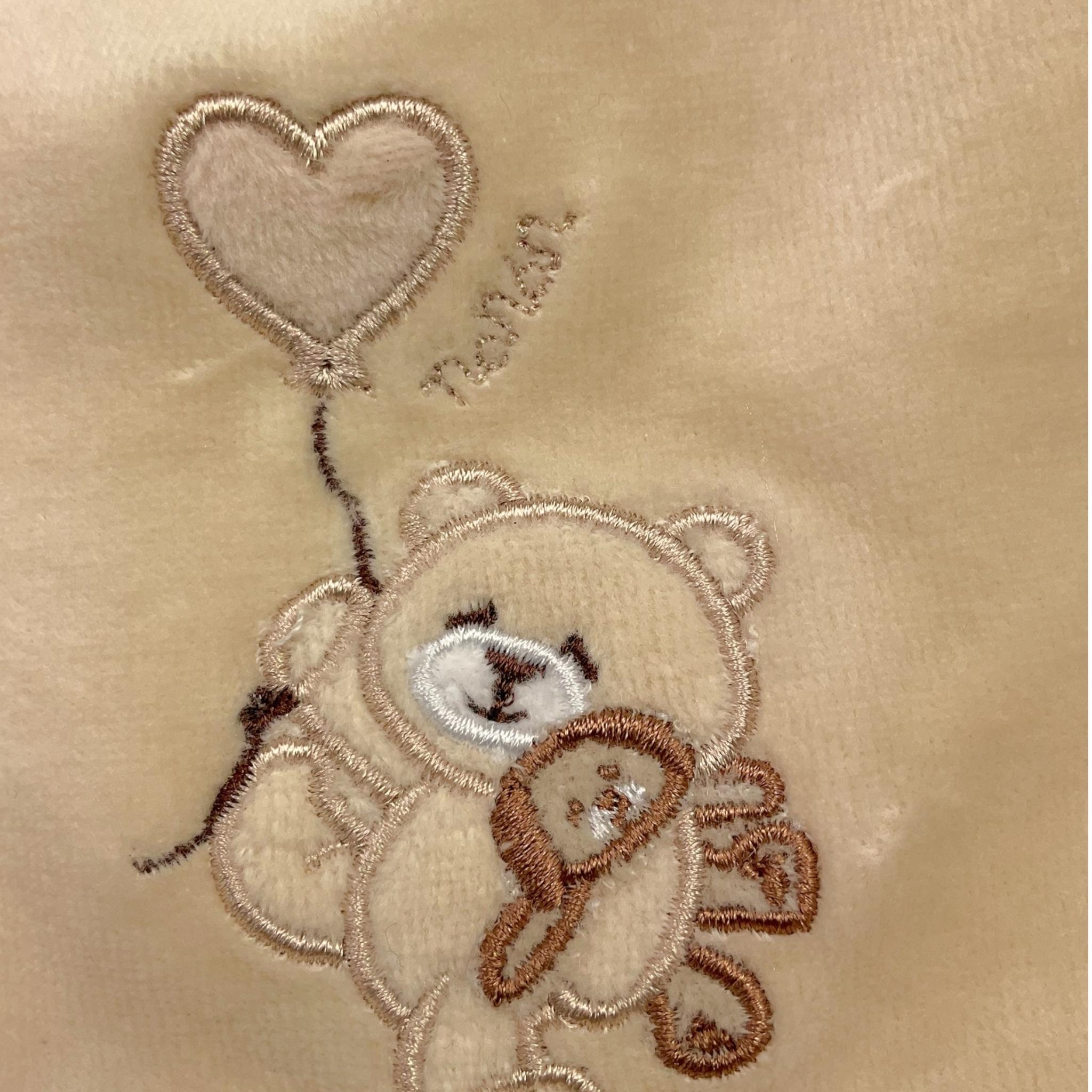 NANAN bavetta tinta unita con stampa  Beige per Neonato I24014BE BEIGE NANAN