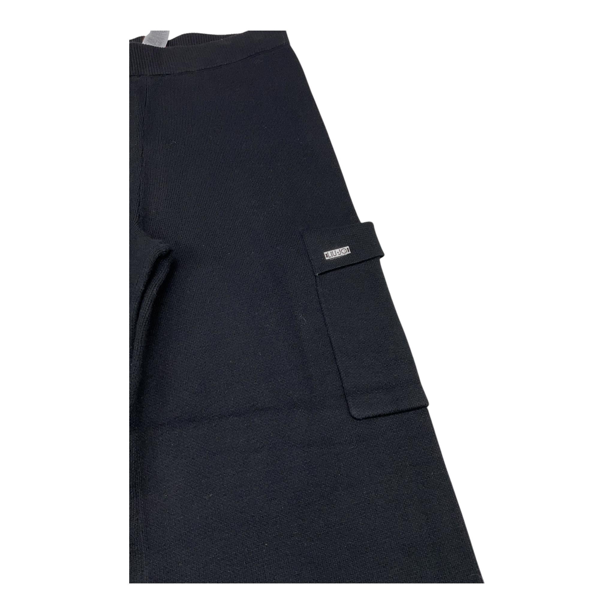LIU JO pantalone modello palazzo tinta unita Nero per Bambina GF4141X NERO LIU JO
