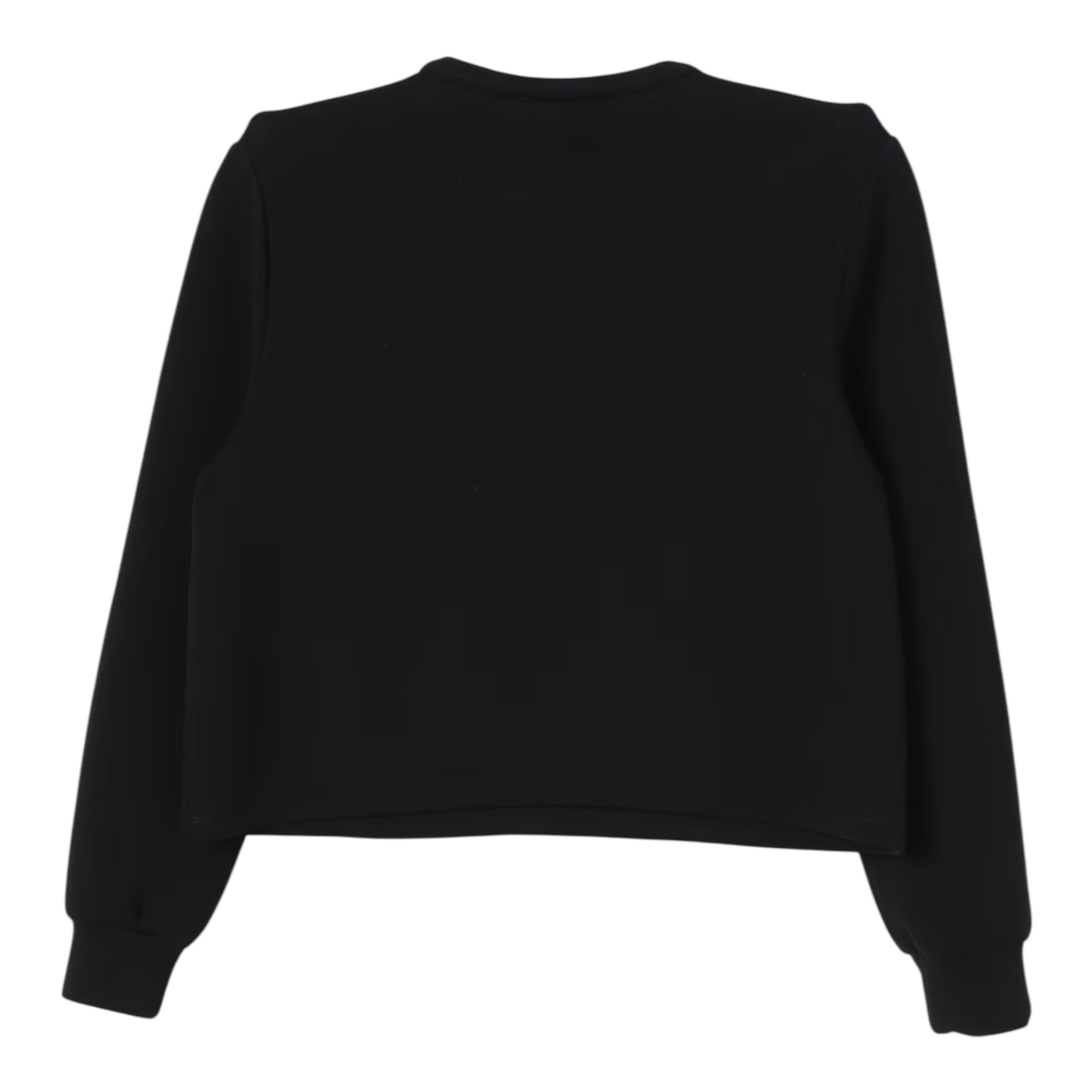LIU JO felpa chiusa girocollo tinta unita con stampa Nero per Bambina GF4161XX NERO LIU JO