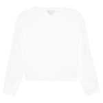 STELLA McCARTNEY felpa chiusa gircollo tinta unita con maniche in con zip e logo Bianco per Bambino TV4C10 BIANCO STELLA McCARTNEY