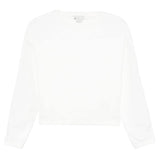 STELLA McCARTNEY felpa chiusa gircollo tinta unita con maniche in con zip e logo Bianco per Bambino TV4C10 BIANCO STELLA McCARTNEY