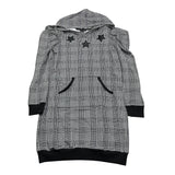 MONNALISA abito manica lunga con cappuccio stampa fantasia Nero per Bambina 496902AD NERO MONNALISA