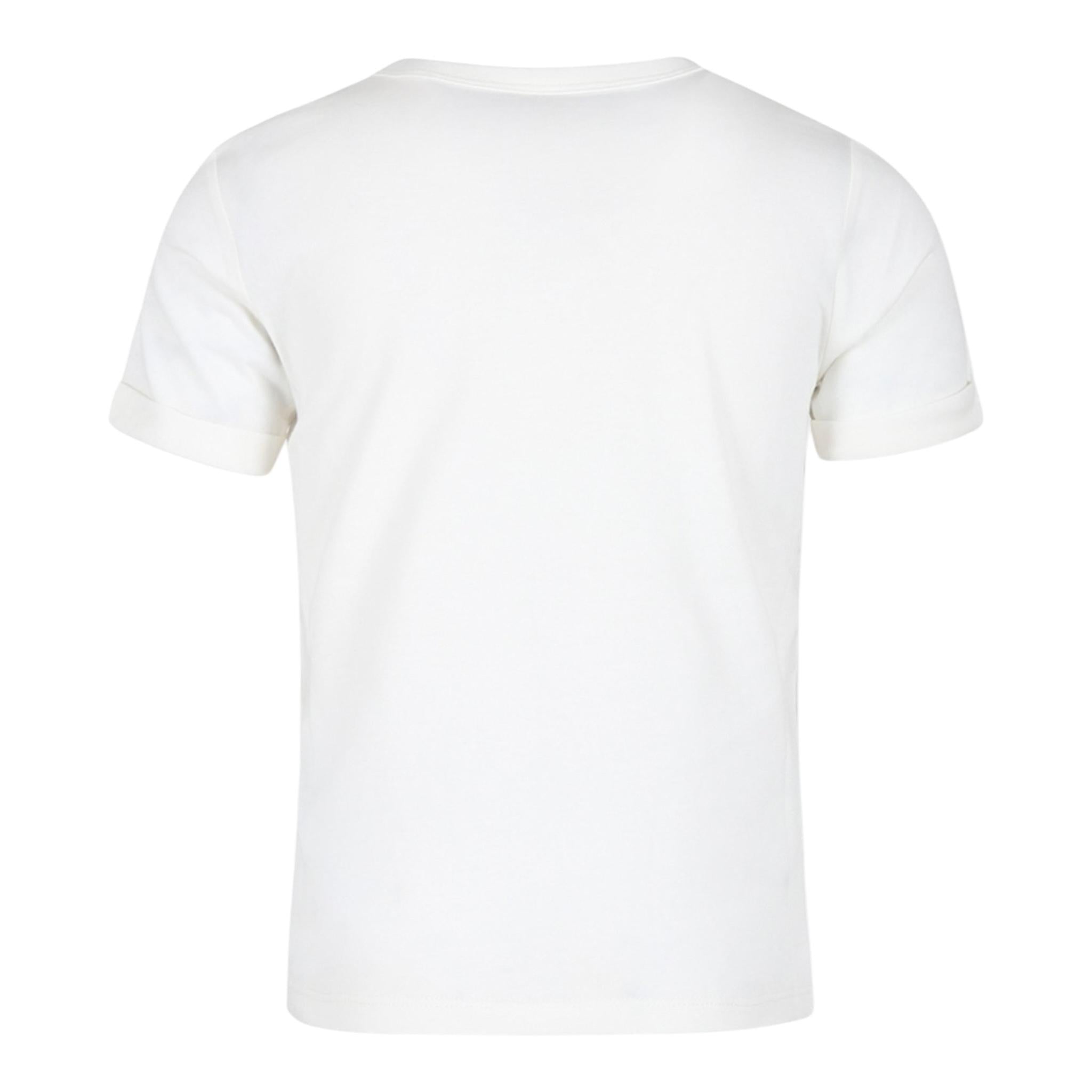 STELLA McCARTNEY t-shirt girocollo tinta unita con stampe Panna per Neonata TV8E21 PANNA STELLA McCARTNEY