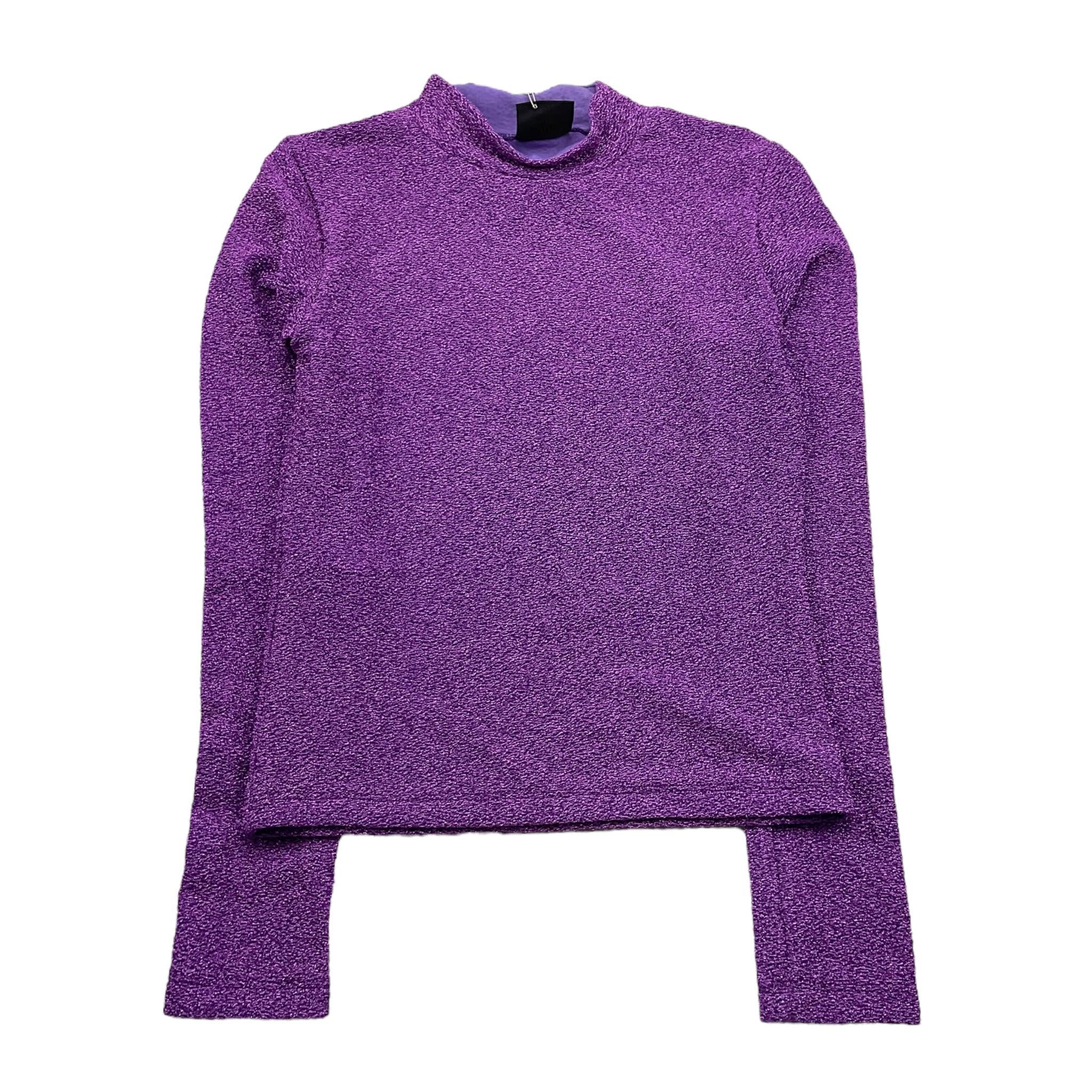 MARC ELLIS shirt girocollo tinta unita glitterata Viola per Bambina JMJTS00201X VIOLA MARC ELLIS