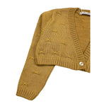 BARCELLINO coprispalle tinta unita con ricami Giallo per Neonata 115924N GIALLO BARCELLINO