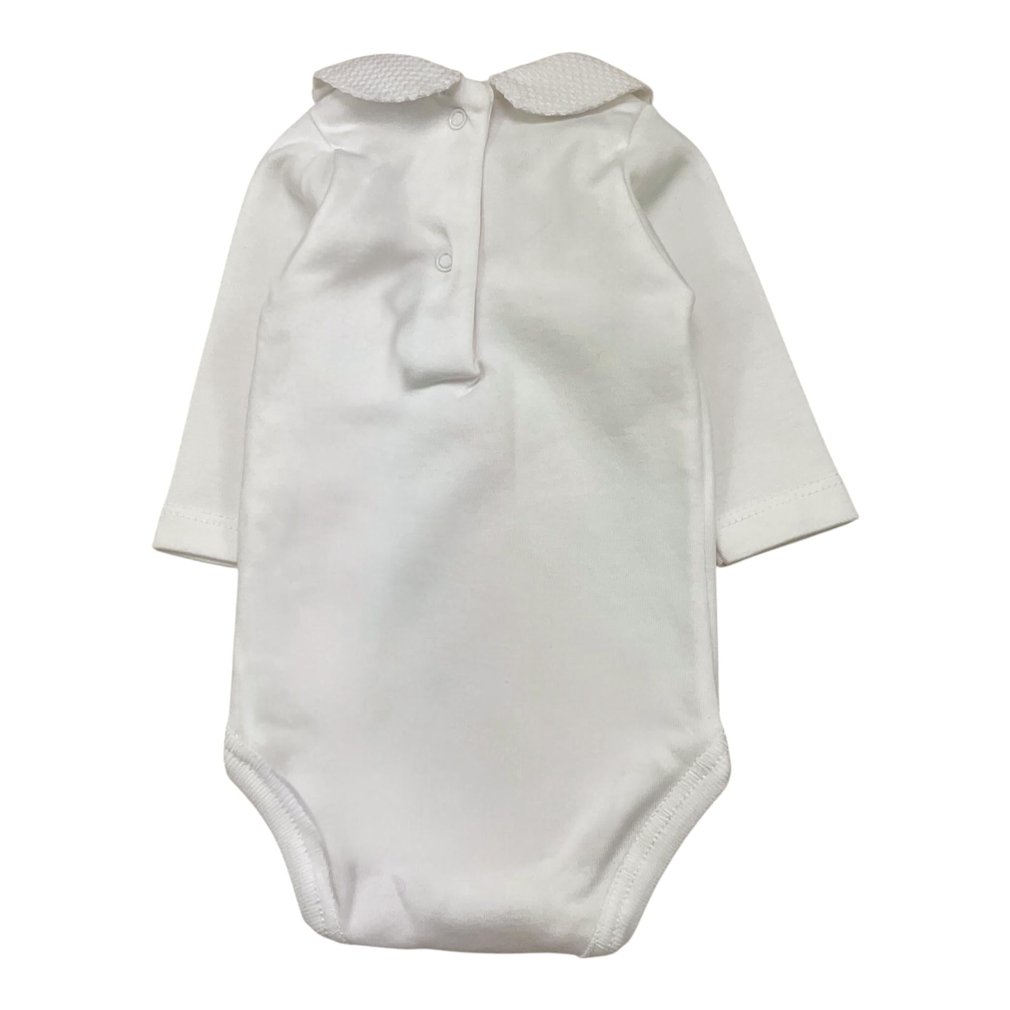 BABIDU body tinta unita con colletto Bianco per Neonato DJBFC BIANCO BABIDU