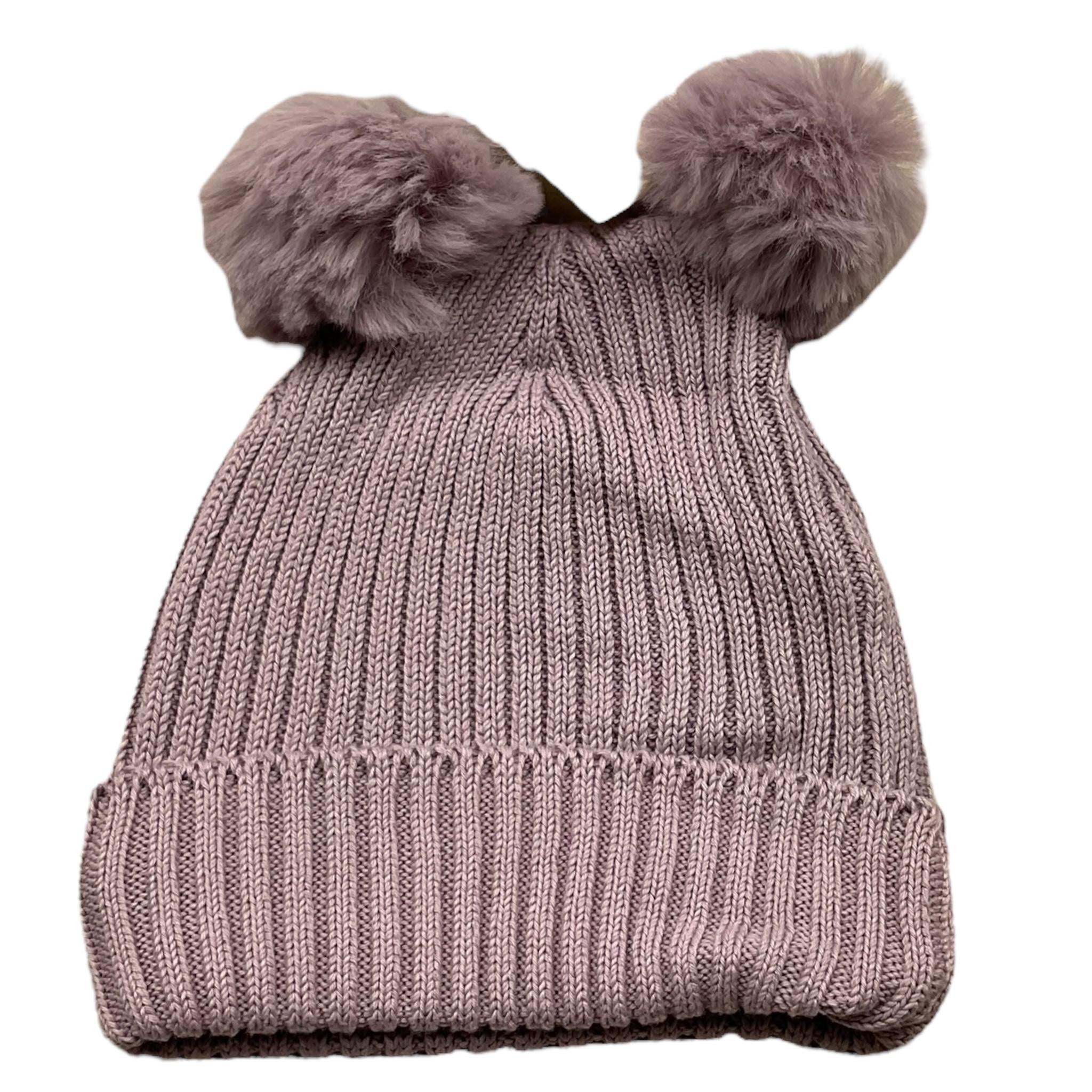 CND cappello tinta unita cn pon pon Lilla per Neonata 948816 LILLA CND
