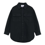 DOU DOU camicia manica lunga tinta unita con tasche Blu per Bambino DV2P27 BLU DOU DOU