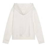 MOSCHINO felpa tinta unita con cappuccio e stampa Panna per Bambina HMF07KX PANNA MOSCHINO