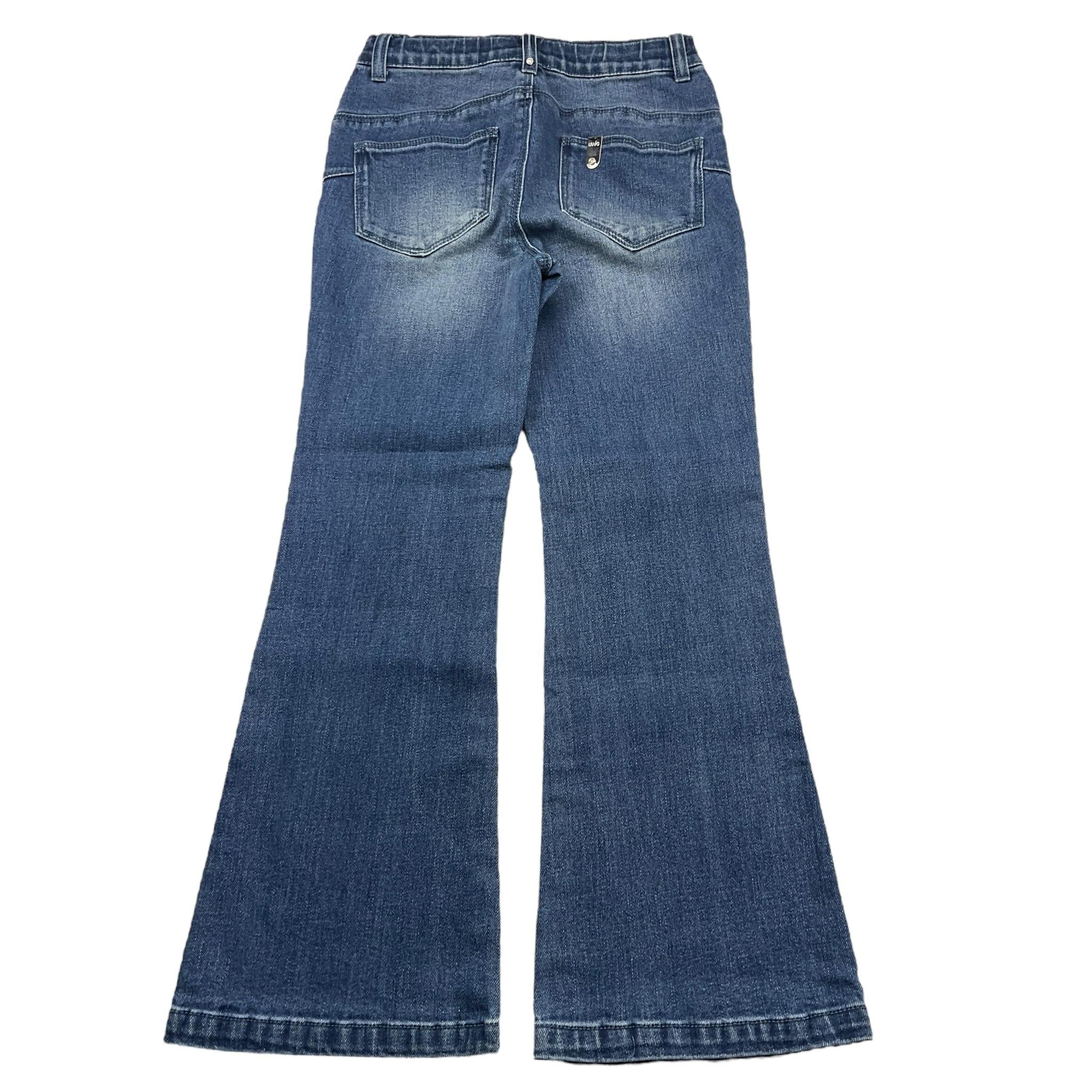 LIU JO jeans tinta unita modello a zampa Blu per Bambina GF4113 BLU LIU JO