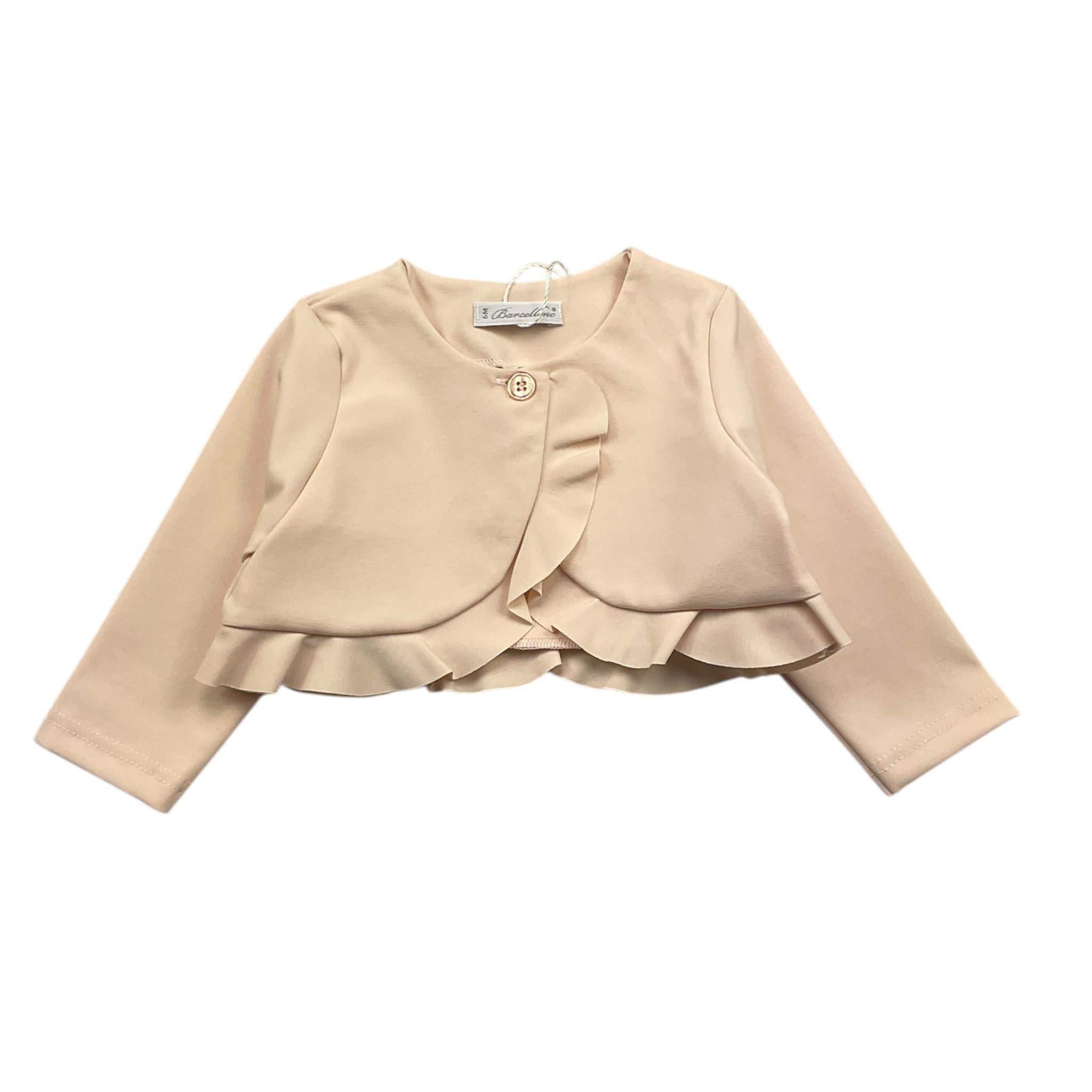 BARCELLINO coprispalle tinta unita Rosa per Neonata 115808 ROSA BARCELLINO