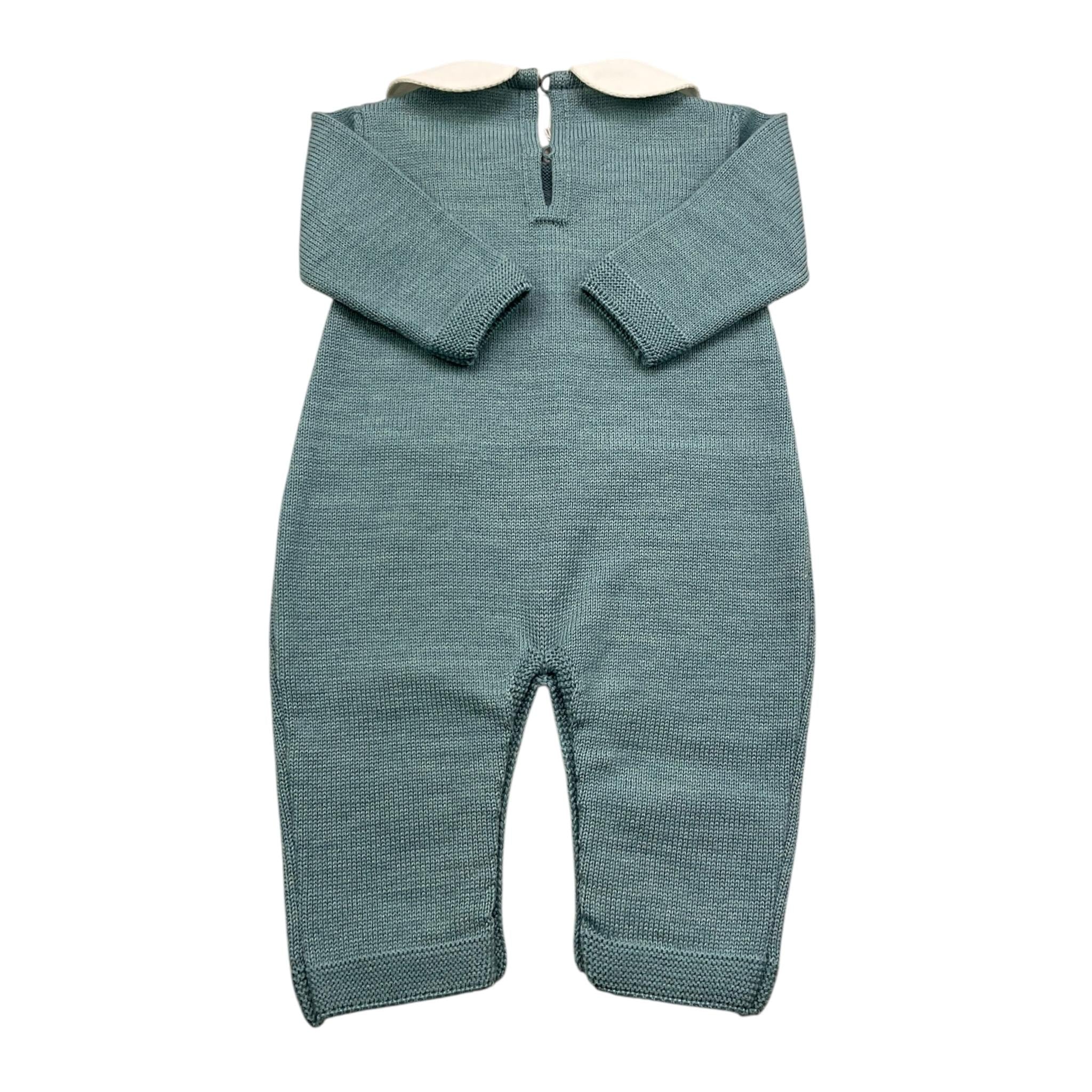 BABY LORD tutina manica lunga tinta unita cn babbucce Verde per Neonato 7111 VERDE BABY LORD