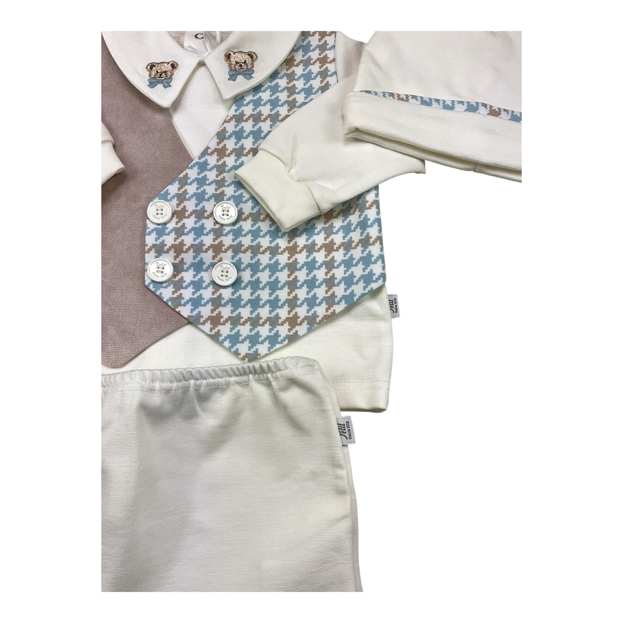 PETIT completo 2 pezzi shirt-ghettina-cappello Panna per Neonato S7416367 PANNA PETIT