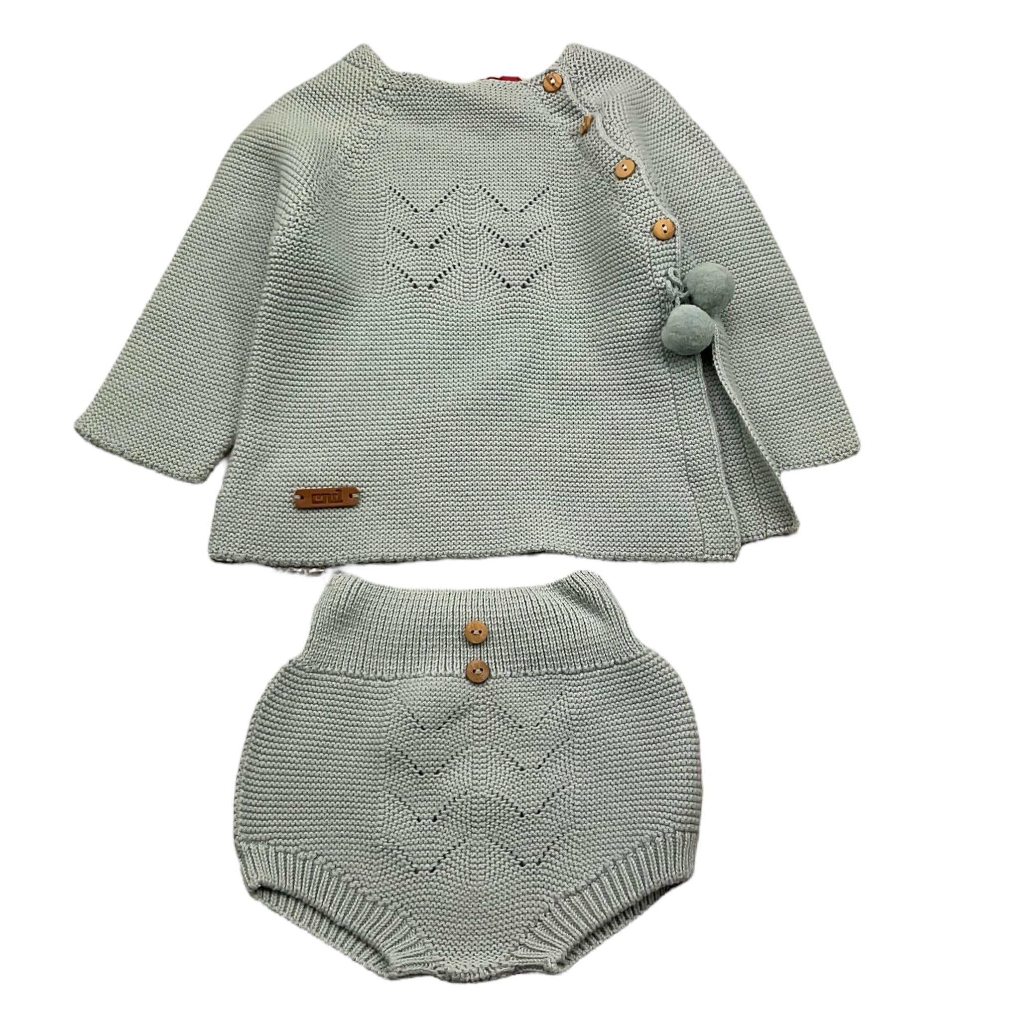 CND completo 2 pezzi maglia-culotte tinta unita Azzurro per Neonato 928485 AZZURRO CND