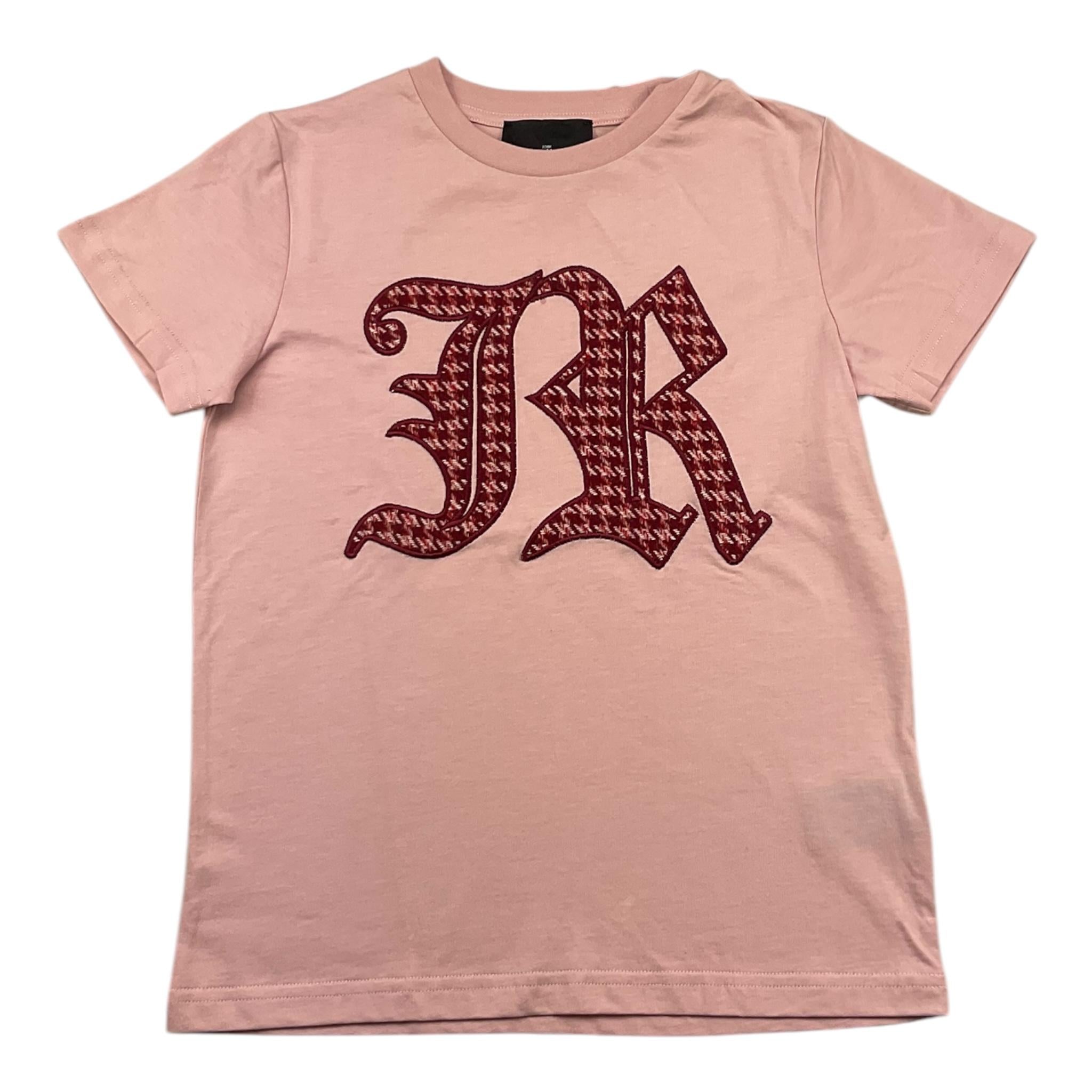 JOHN RICHMOND t-shirt girocollo tinta unita con stampa in contrasto Rosa per Bambina RGA25078TS ROSA JOHN RICHMOND