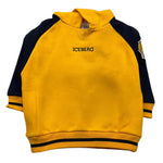 ICEBERG felpa chiusa con cappuccio tinta unita con maniche in contrast Giallo per Neonato MFICE5311BX GIALLO ICEBERG