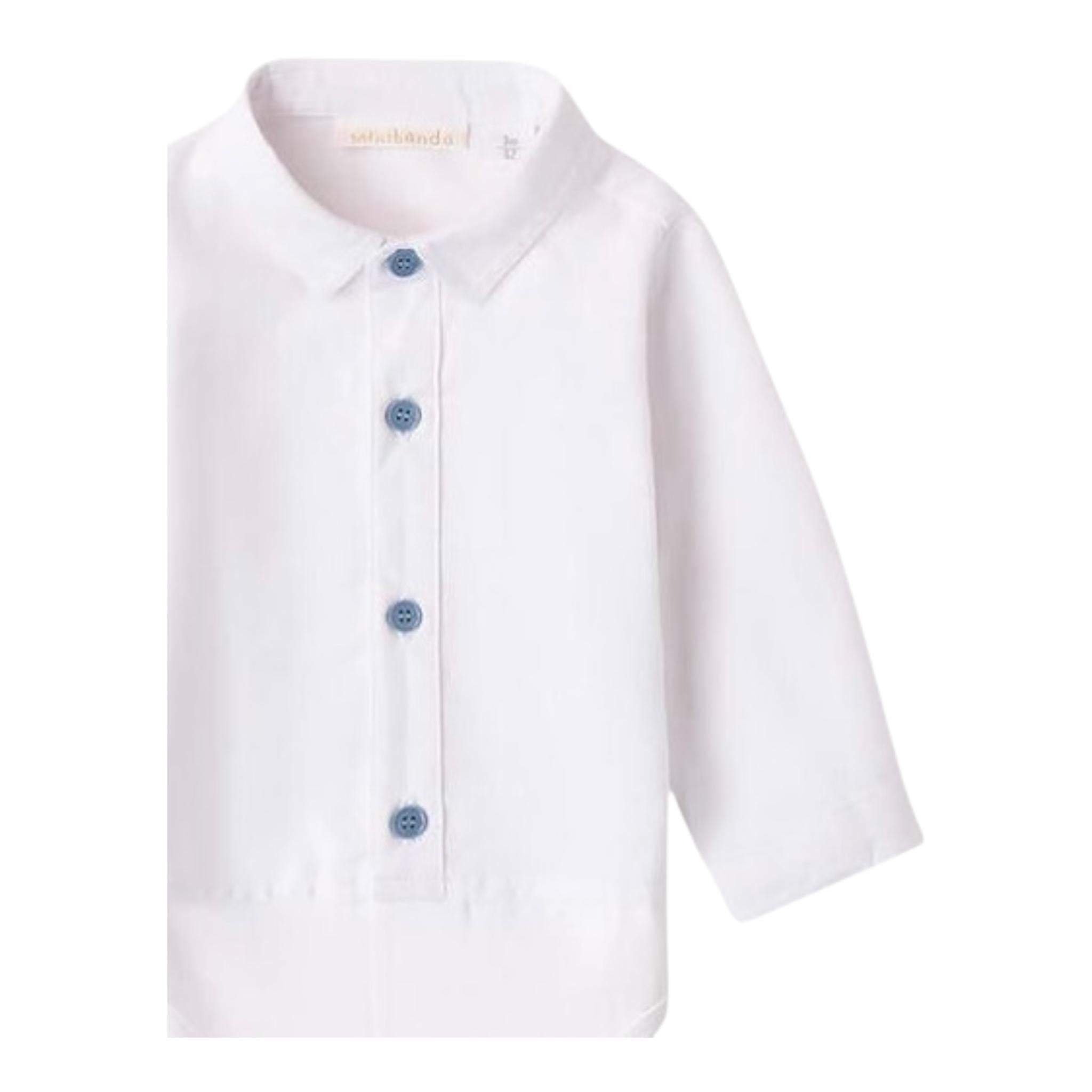 MINI BANDA camicia modello body tinta unita Bianco per Neonato 3A606X BIANCO MINI BANDA